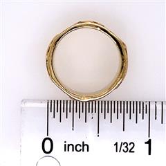 James Avery Retired Fish 14K Yellow Gold Band Ring